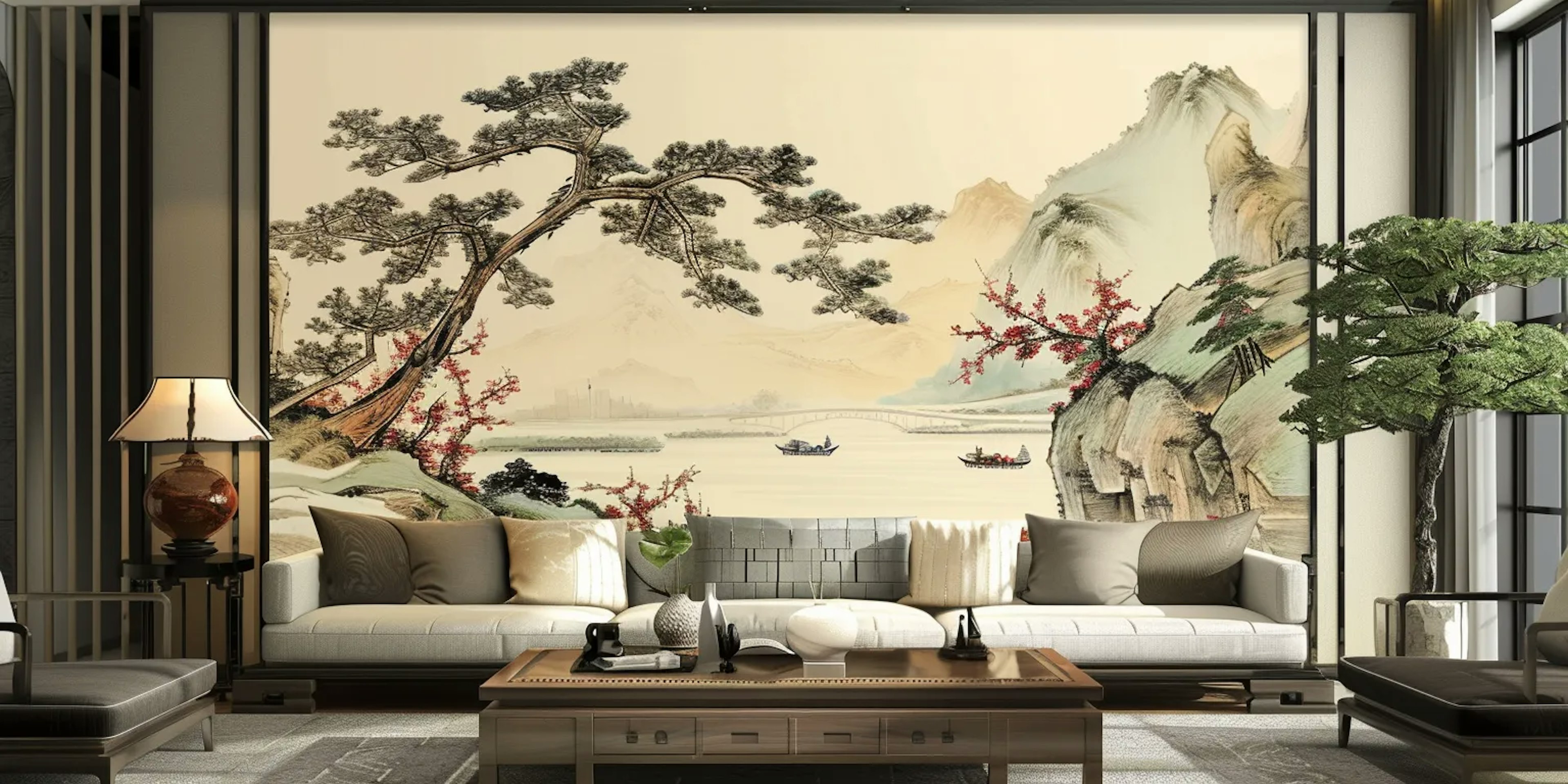 Chinese Full Size Ink Style Painting