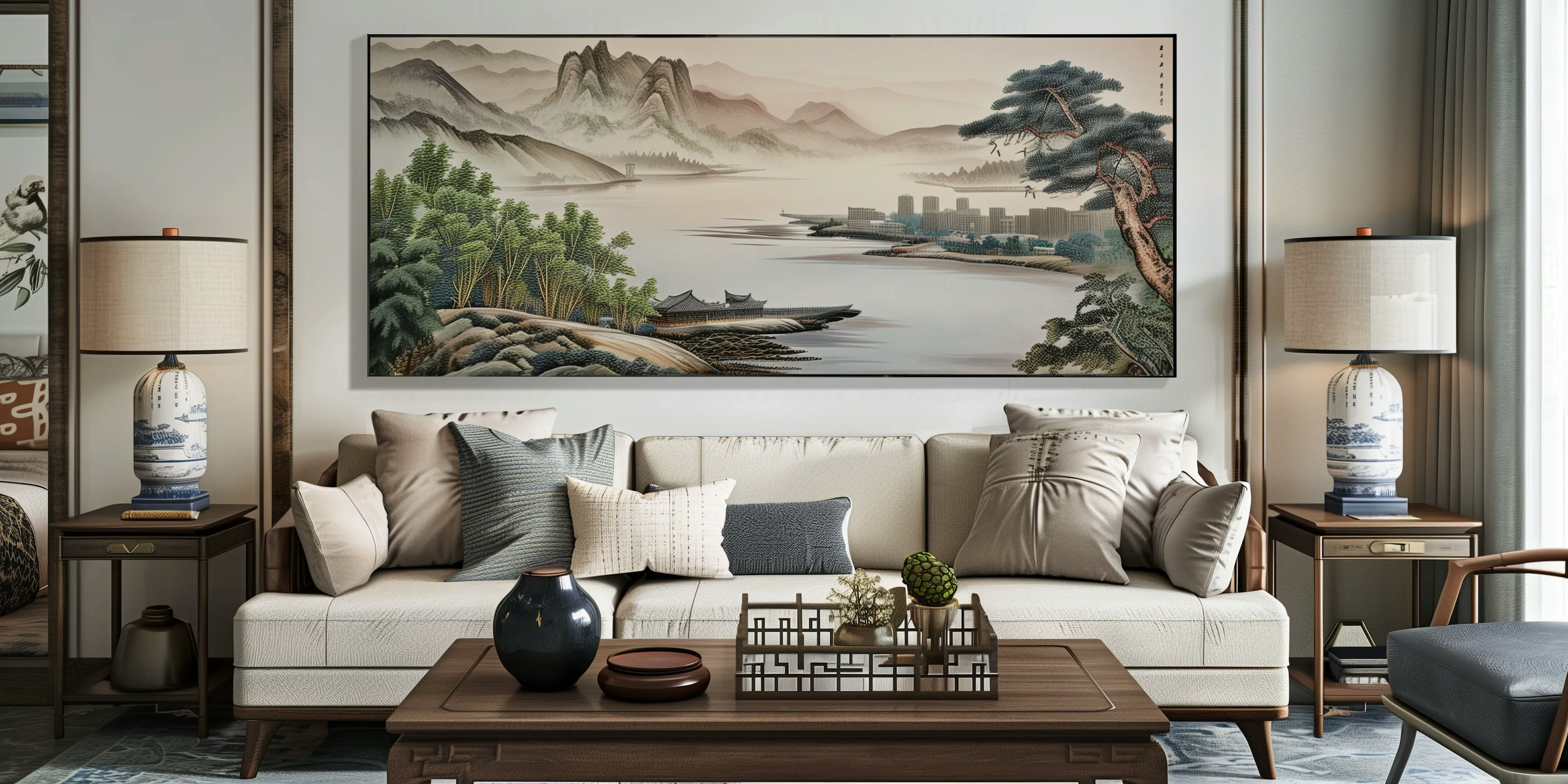 Chinese Landscape Painting Wall Canvas