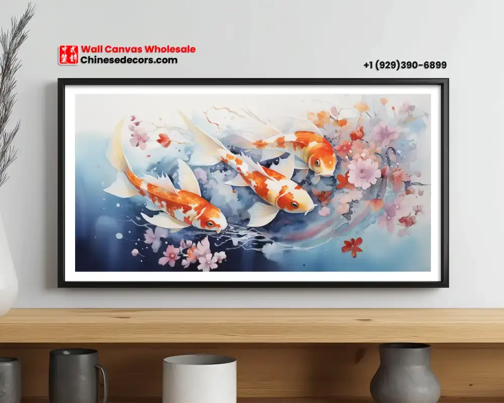 Koi Fish & Petals
