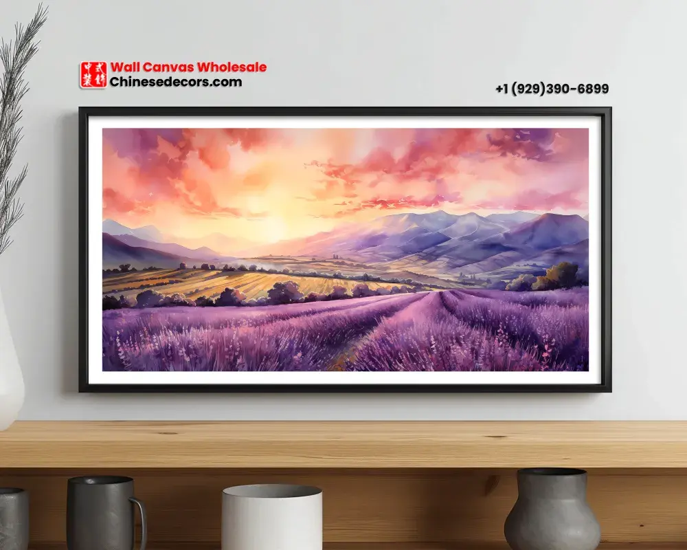 Lavender Fields At Sunrise
