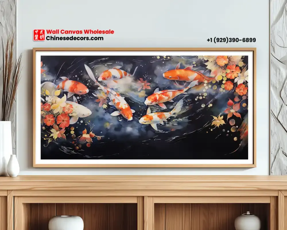 School of Koi Fishes